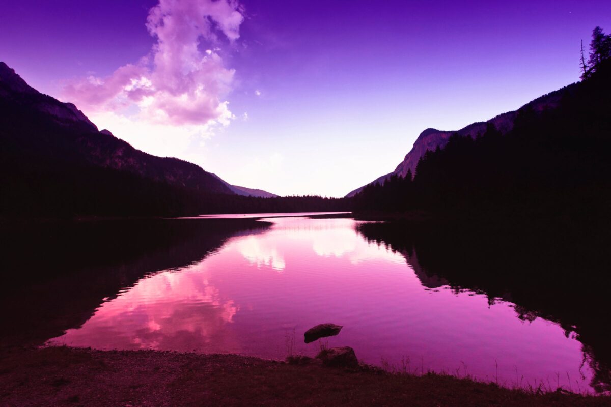 Lago di Tovel rosso
